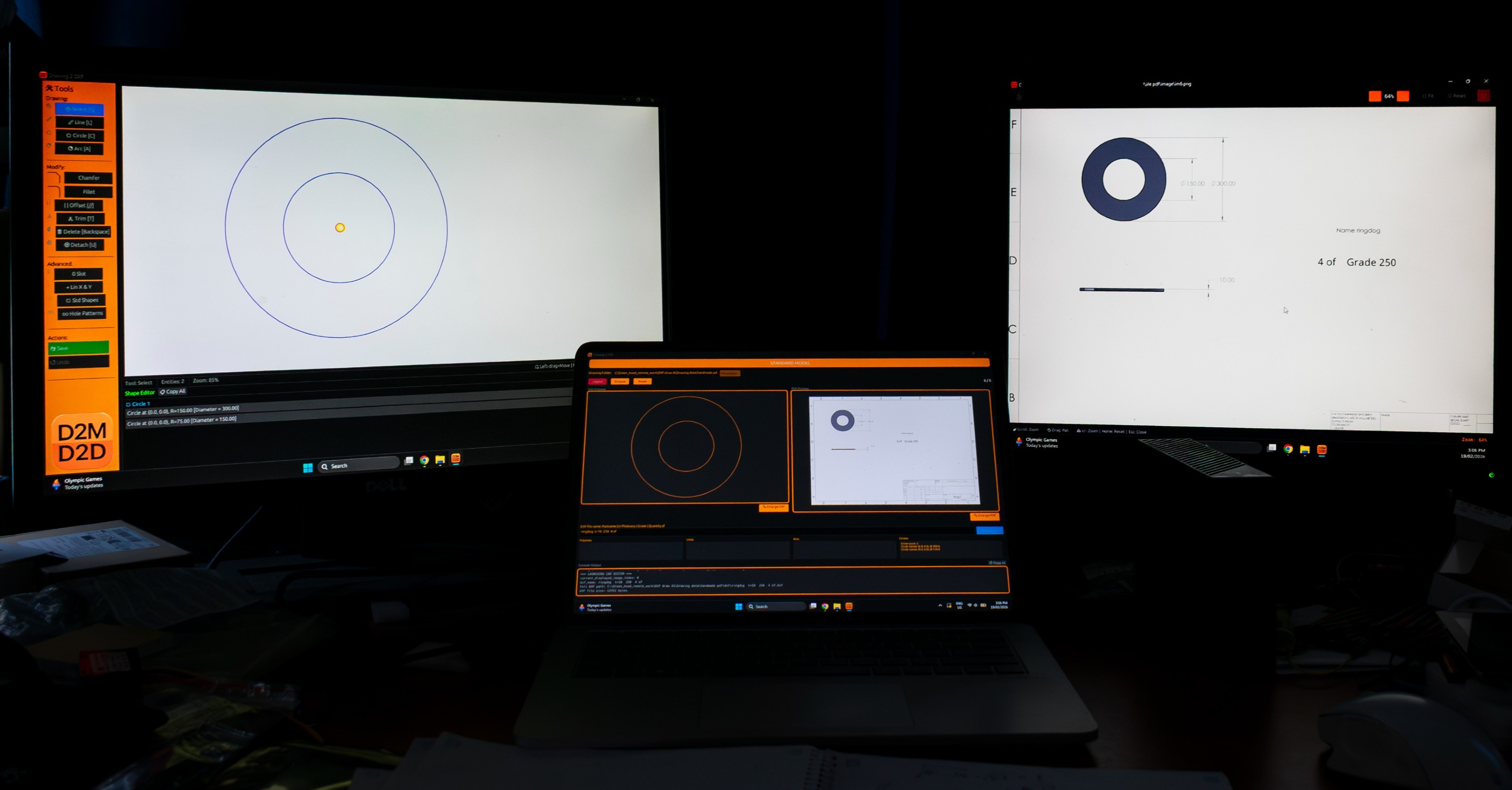 Drawing 2 DXF Desktop Interface